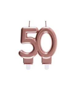 BOUGIE 50 ROSE_GOLD 9X7.5CM