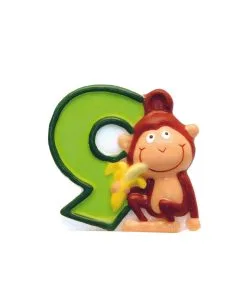 Bougie Chiffre 9 Safari