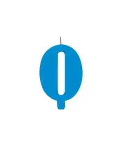 Bougies Bleu 9.5 CM