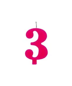 Bougies Fuchsia 9.5 CM