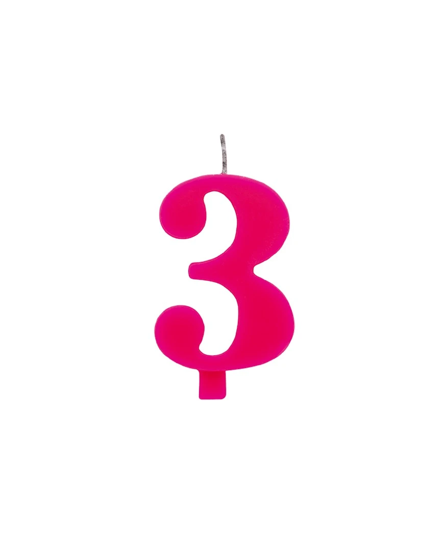 Bougies Fuchsia 9.5 CM 1 Bougies Fuchsia 9.5 CM