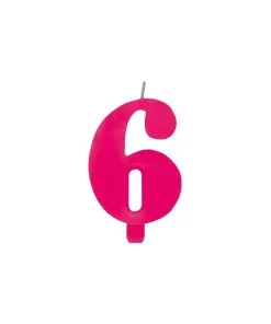 Bougies Fuchsia 9.5 CM