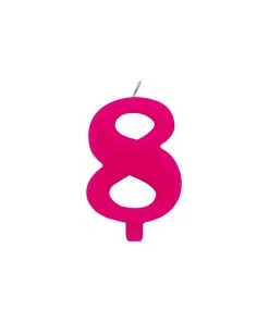 Bougies Fuchsia 9.5 CM