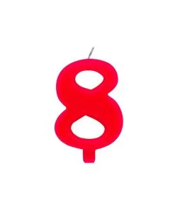 Bougies Rouge 9.5 CM