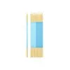 Bougies X10 Avec Support Turquoise-Bleu Et Or Bleu Ciel 155 CM