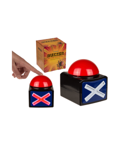 Buzzer Plastique + Led & Son 11.5X11CM Pour 2Piles