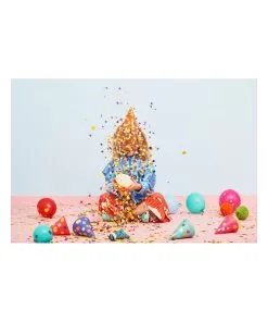 Chapeau Pointu à Pois X6 -Fournitures De Fête Soldes chapeau pointu a pois x6 2