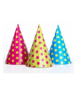 Chapeaux Pointus A Pois X6 16CM