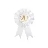 COCARDE DES ÂGES MÉTAL OR 20 ANS DIAM 8 CM