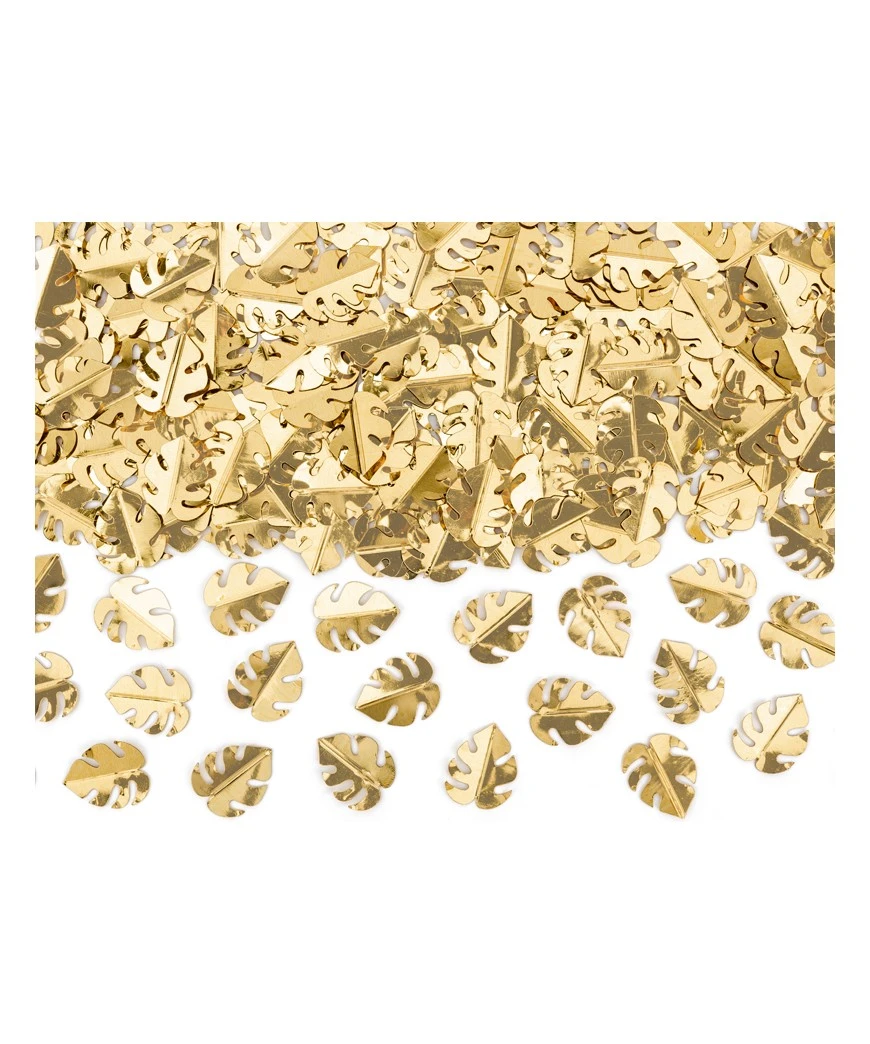 CONFETTIS METTALLIQUES FEUILLES OR OR 15GR 2 CONFETTIS METTALLIQUES FEUILLES OR OR 15GR – Image 2