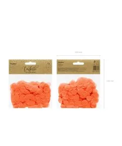 CONFETTIS ROND PAPIER ORANGE 15GR
