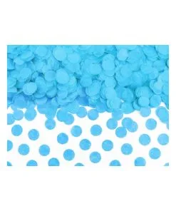 CONFETTIS ROND PAPIER TURQUOISE 15GR