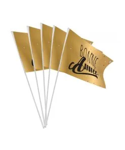 Drapeaux Bonne Annee X10 9.5X16CM Papier