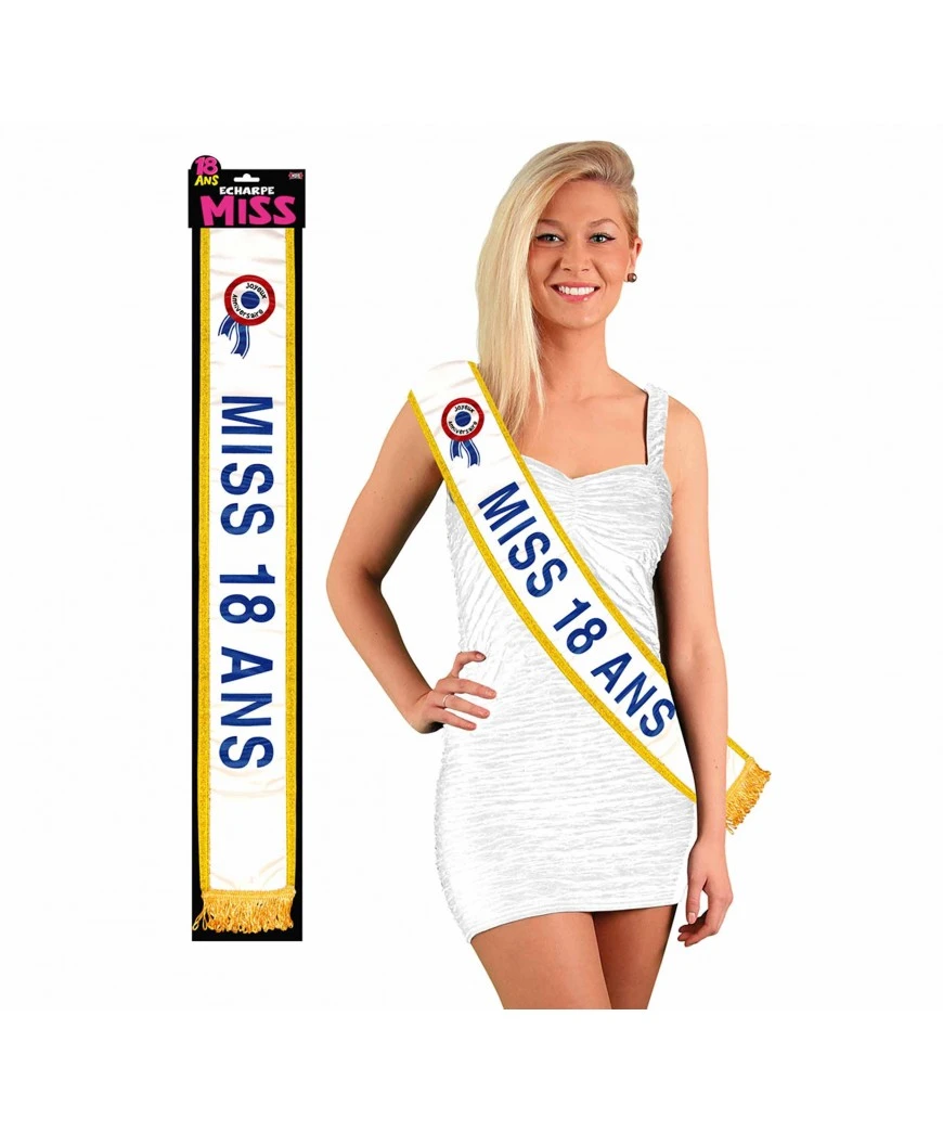 ECHARPE BLUE MISS 18 ANS 1 ECHARPE BLUE MISS 18 ANS