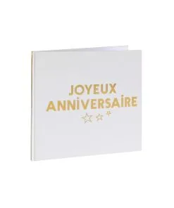 Livre D'or Joyeux Anniversaire Or