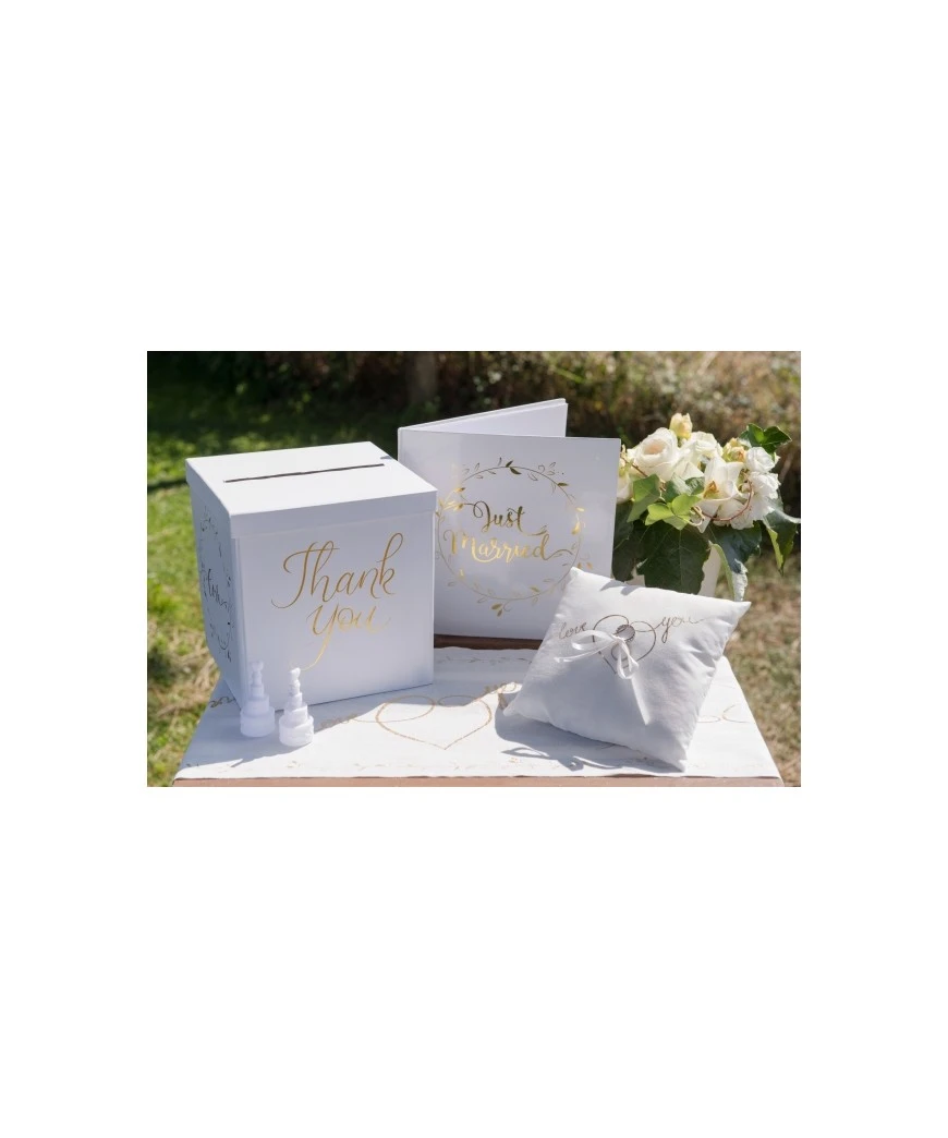 Livre Dor Just Married Or 24CM Metallise 24X24CM 1 Livre Dor Just Married Or 24CM Metallise 24X24CM