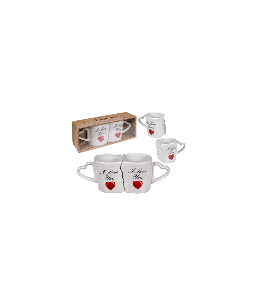 Mugs Jumeaux I Love You (8.5 X 10cm) 1 Mugs Jumeaux I Love You (8.5 X 10cm)