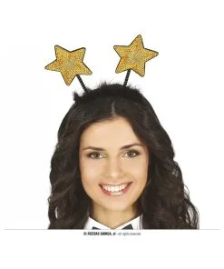 Serre-tête étoile Or Sequins