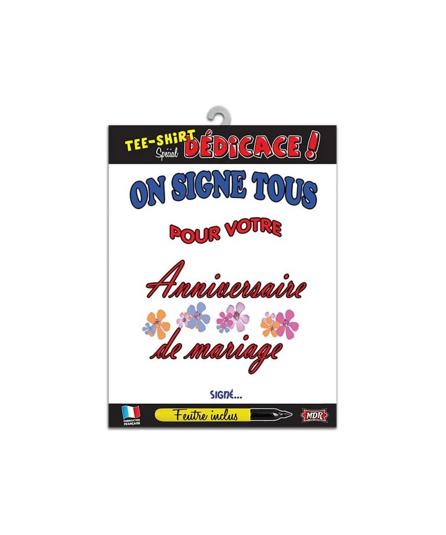 Tee-Shirt Anniversaire De Mariage 1 Tee-Shirt Anniversaire De Mariage