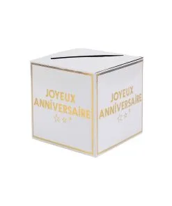 Tirelire Joyeux Anniversaire Or