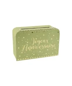 Tirelire Joyeux Anniversaire Sauge