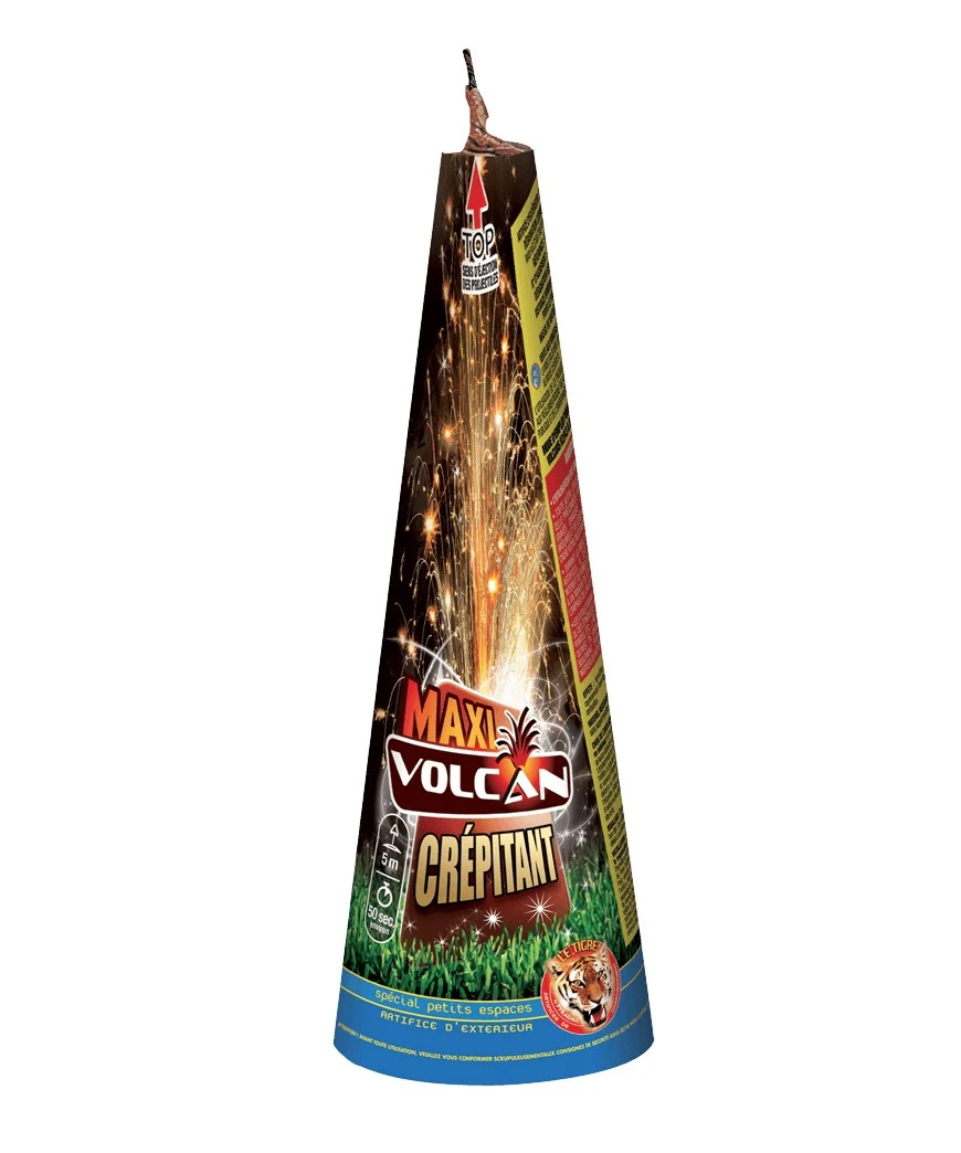 VOLCAN MAXI CREPITANT GERBES D'ETOILES -CAT.2-50" 2 VOLCAN MAXI CREPITANT GERBES D'ETOILES -CAT.2-50" – Image 2