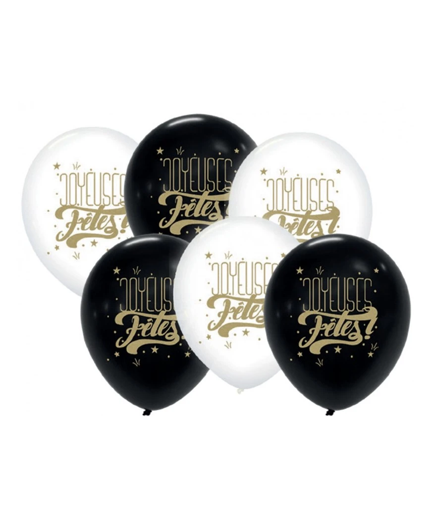 Fournitures De Fête Soldes -Fournitures De Fête Soldes ballon 30cm blanc noir